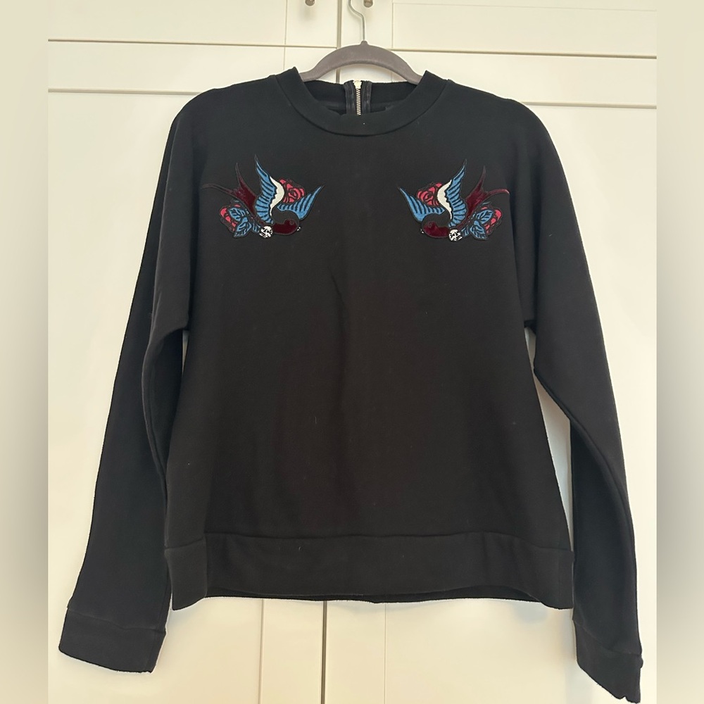 Mavi sweatshirt color black size Small with zipper back